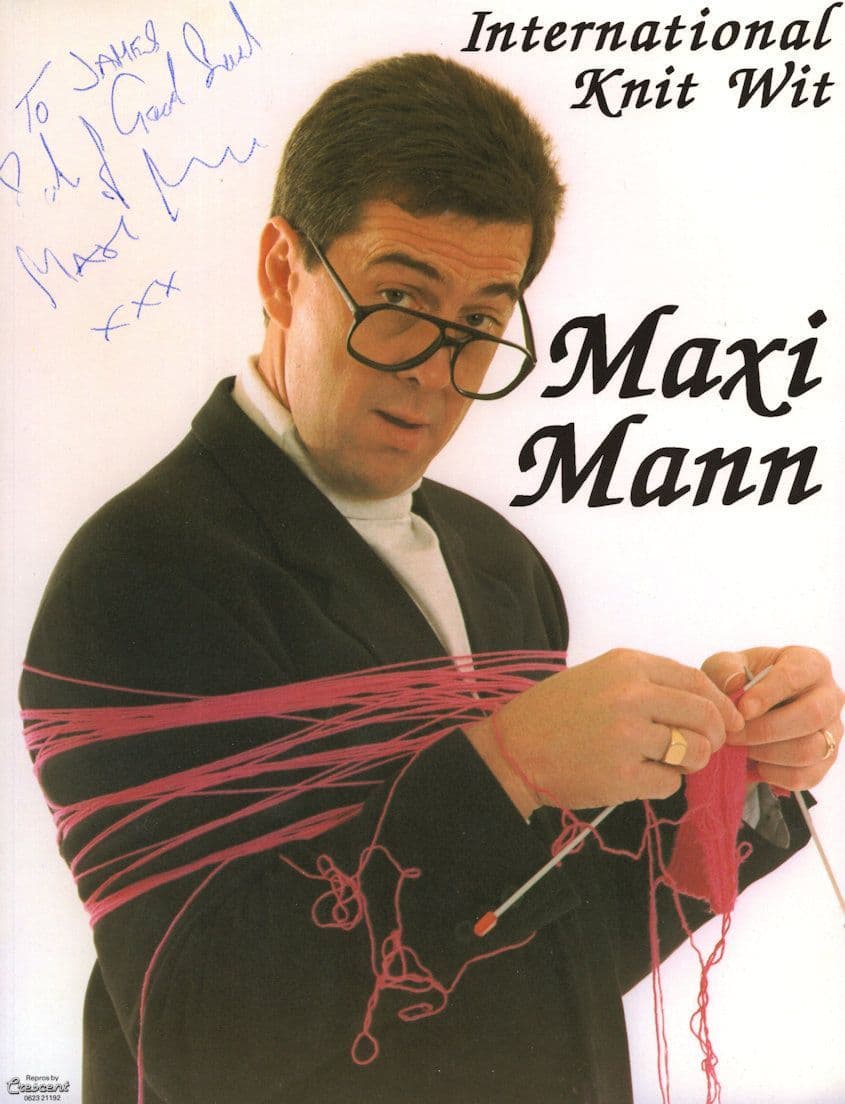 Maxi Mann Norwich TV Comedian Vintage 10x8 Hand Signed Photo