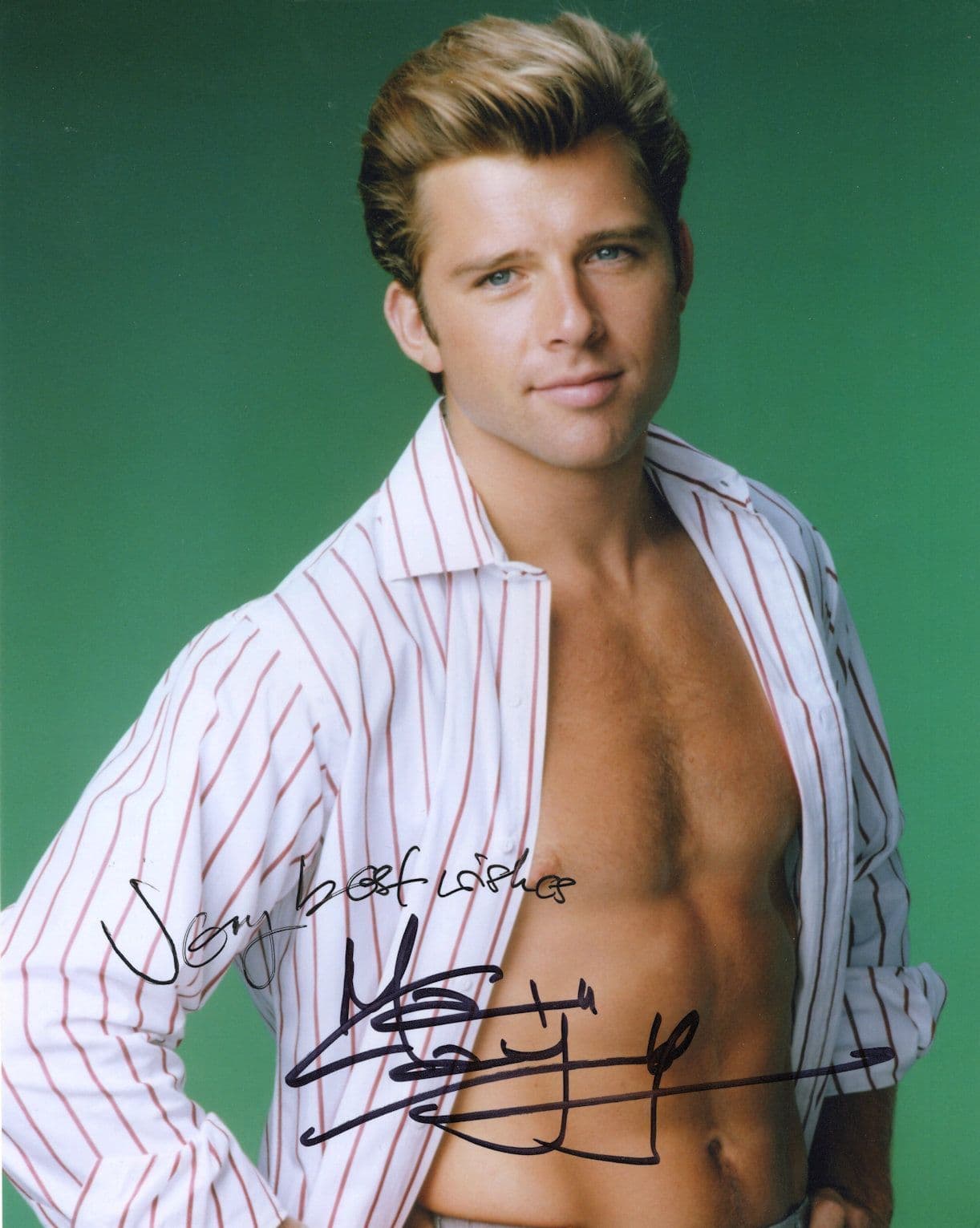 Maxwell Caulfield Grease 2 Dynasty The Boys Next Door 10x8 Hand Signed Photo