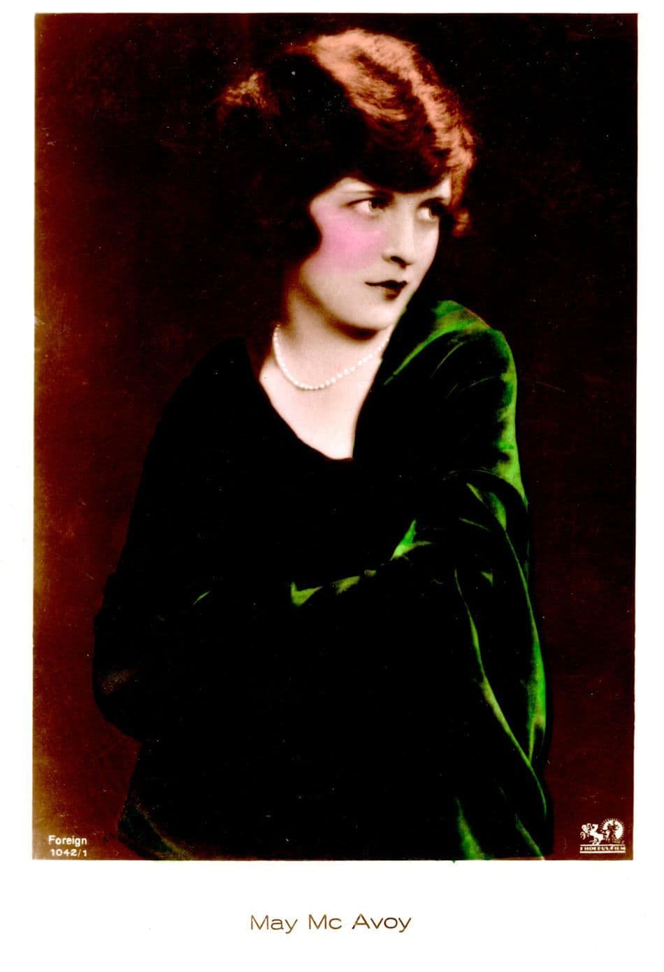 May Mc Avoy of Ben Hur Vintage Sepia Hand Coloured Tinted Postcard