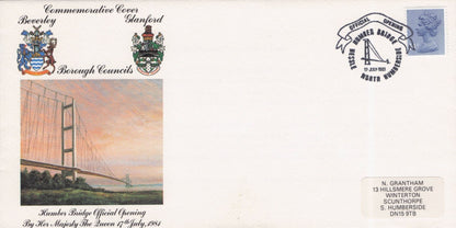 Mayor Of Beverley Glanford Humber Bridge Opening Hand Signed LTD FDC