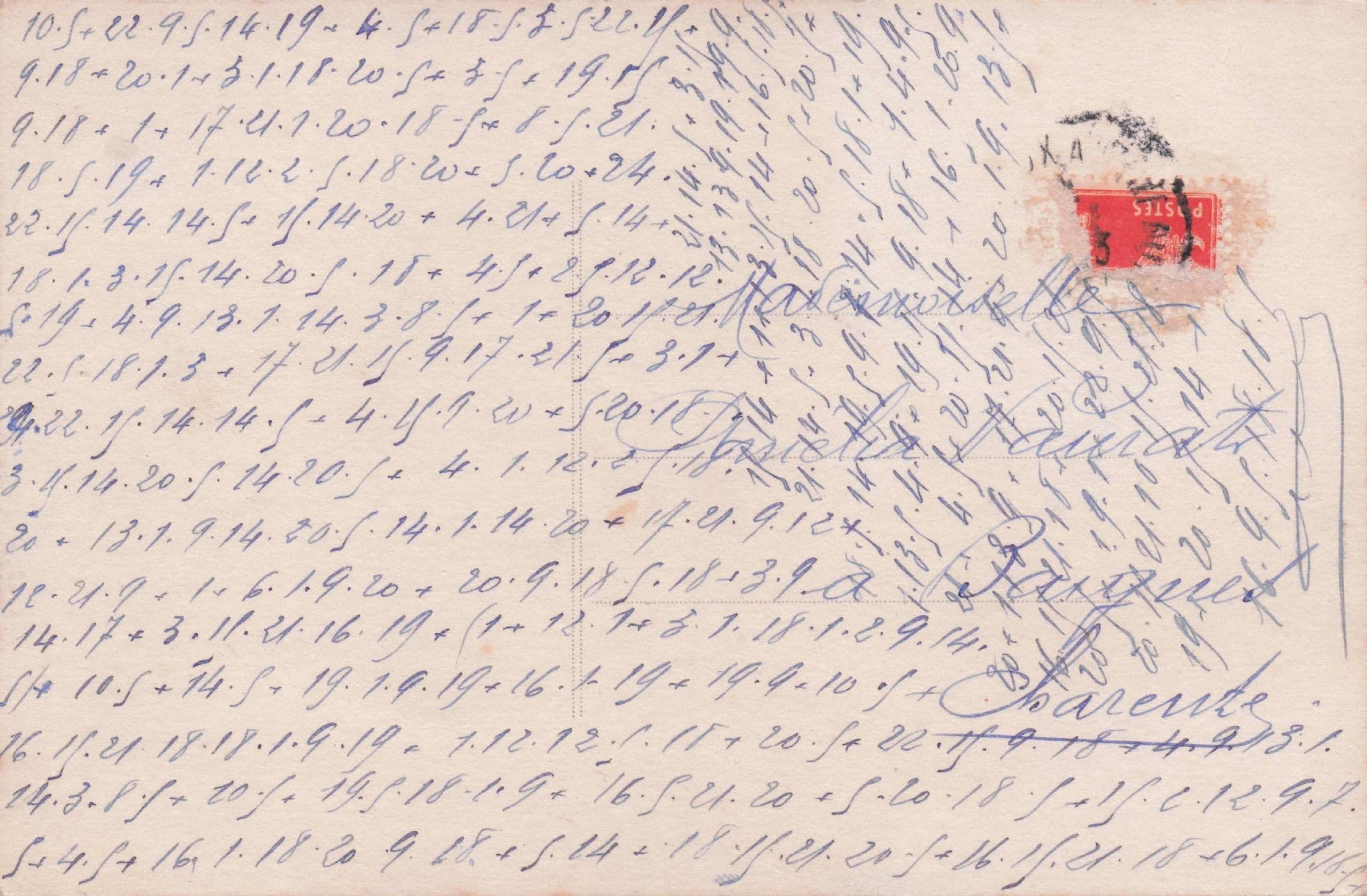 Maze Blouse Lovers Secret Spy Code Glamour Old Romantic Postcard