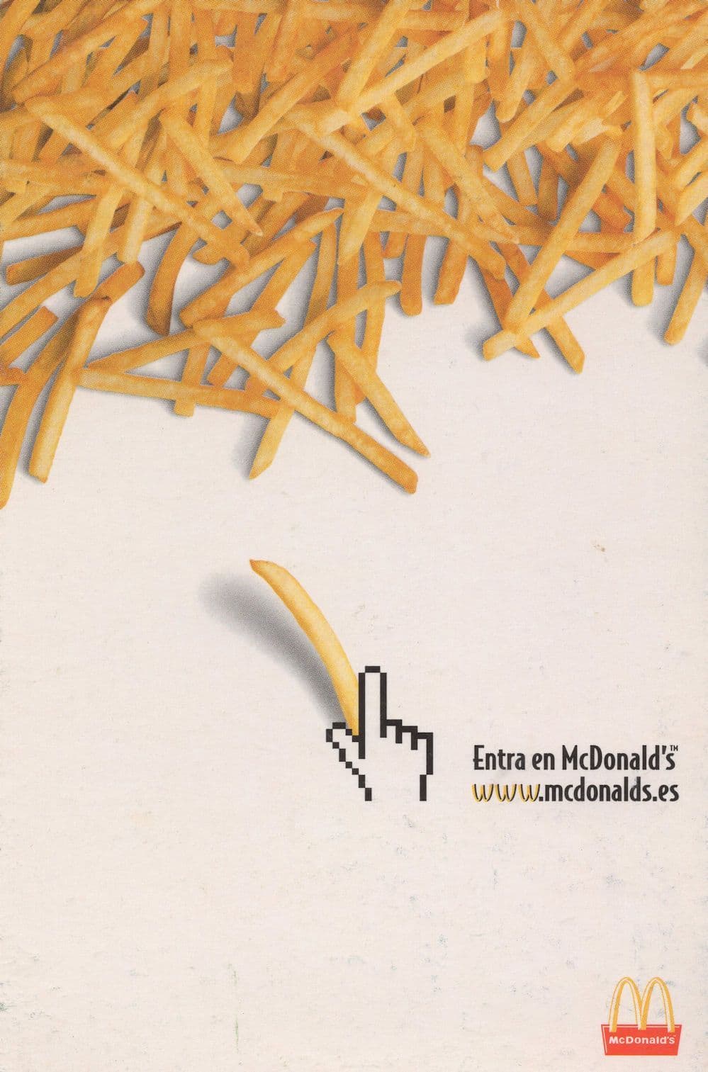 McDonalds Restaurant Spanish Spain Chips Fries Postcard