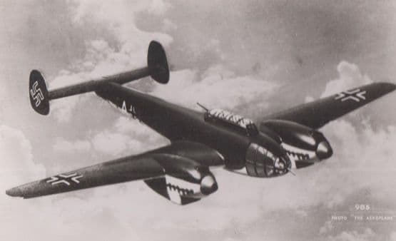 ME Jaguar Military War Plane Aircraft Vintage Plain Back Postcard Old Photo