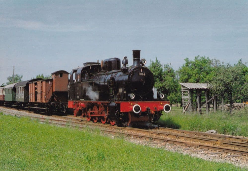 MECF Dampflokomotive Rebenbummler Bahnhof Bahlingen Postcard