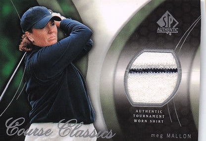 Meg Mallon Course Classics 2004 Authentic Tournament Upper Deck Golf Shirt Card