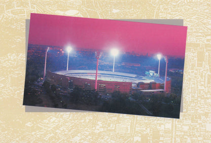 Melbourne Cricket Ground Night Illuminations Australian FDC Postcard