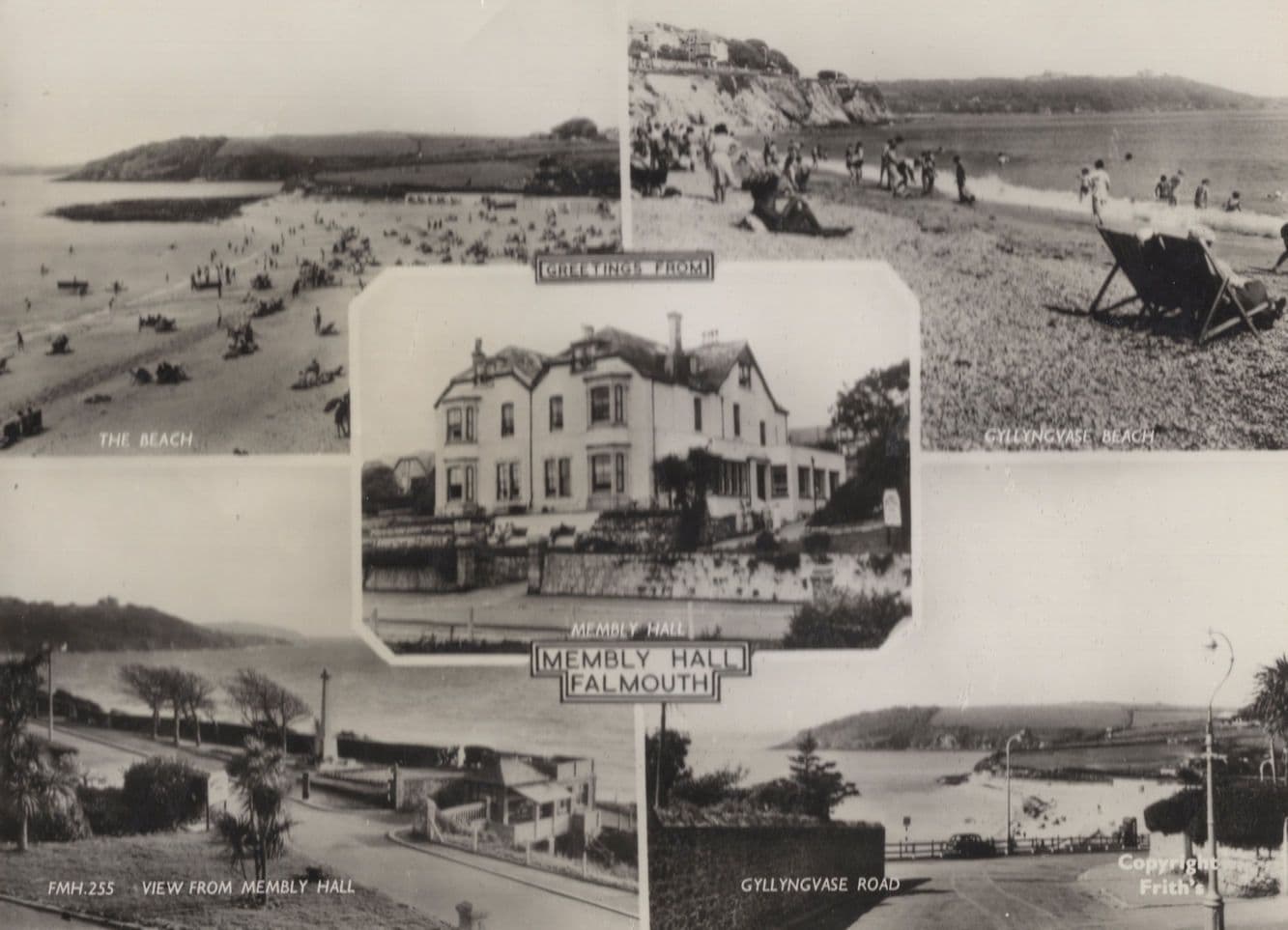 Membly Hall Falmouth Cornwall Real Photo Postcard