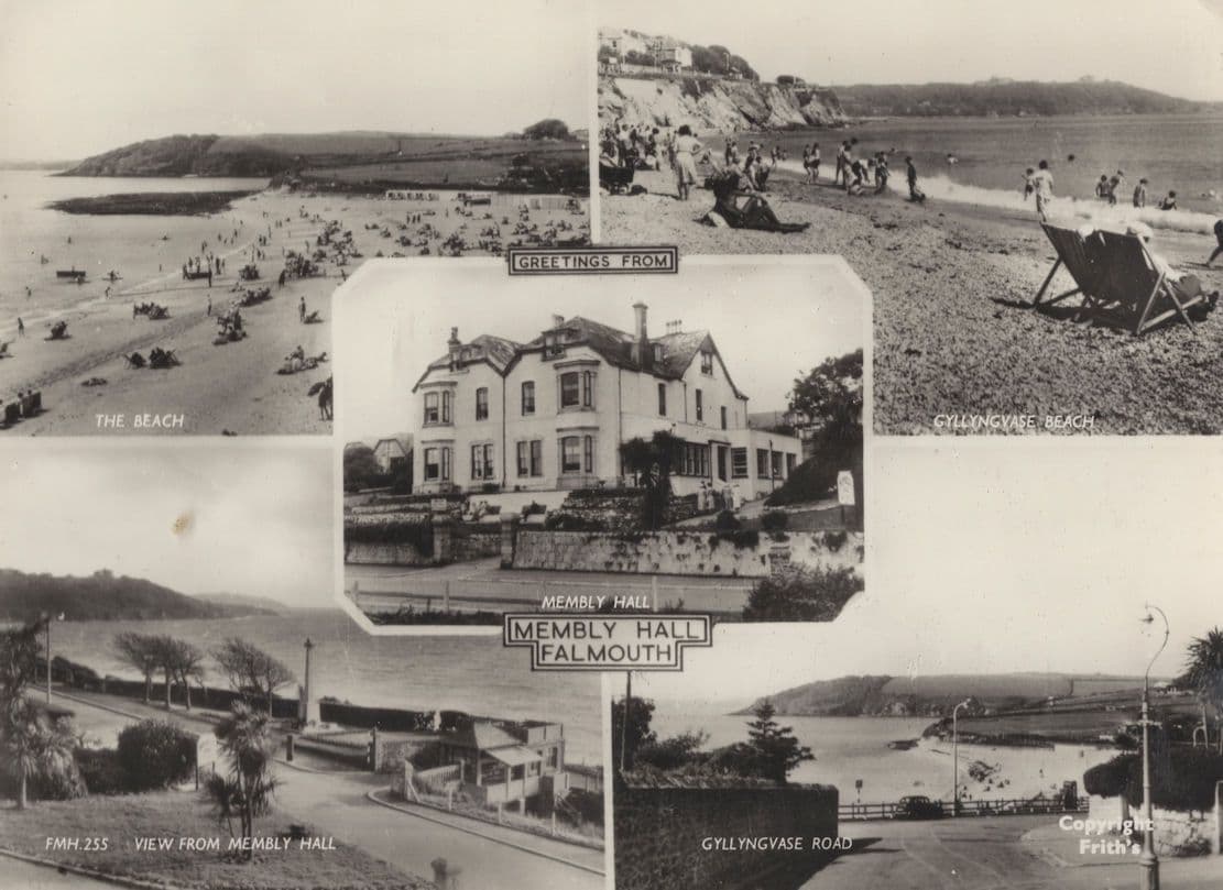 Membly Hall Falmouth Real Photo Postcard