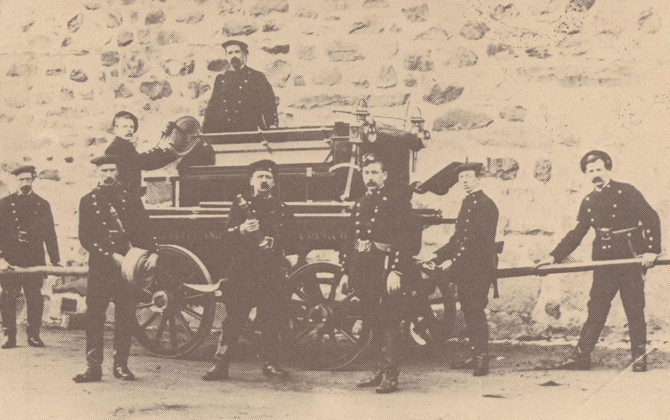 Merioneth Fire Brigade Fireman 1970s Welsh Postcard