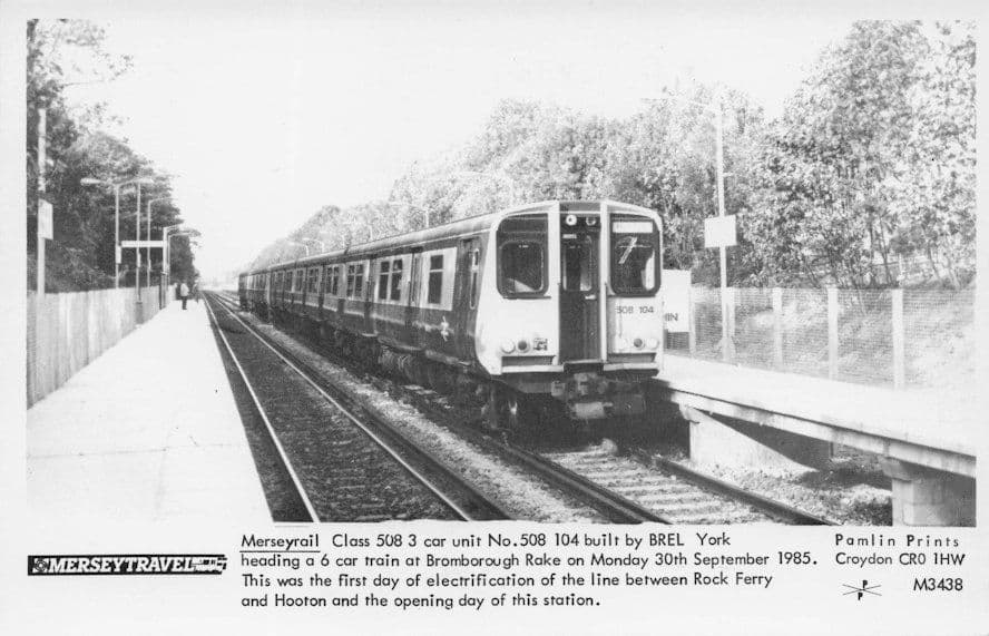 Mersey Travel Class 508 Old York Train Railway Pamlin Prints Postcard