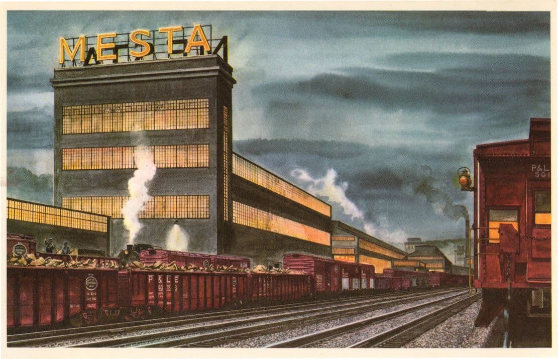 Mesta Machine Company The Pittsburgh & Lake Erie Railroad Company PA USA Postcard