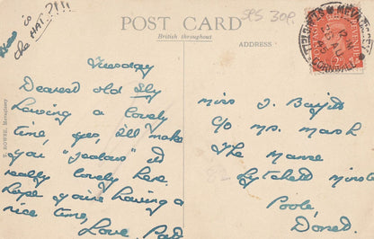 Mevagissey Boats Cornwall 1945 WW2 Frank Postcard