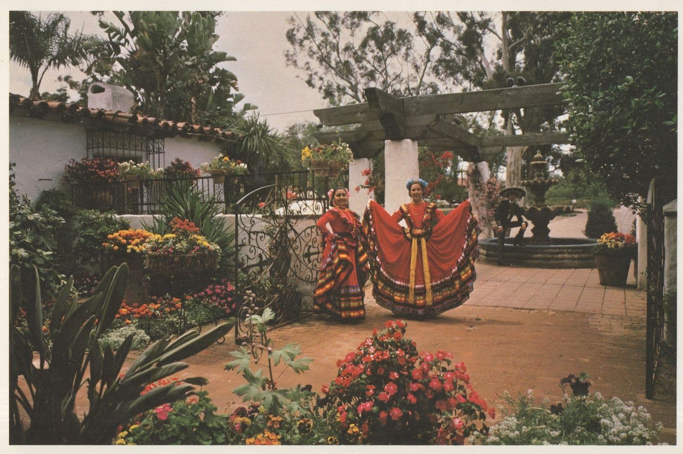Mexican Ballet at Bazaar Del Mundo San Diego Park USA Postcard