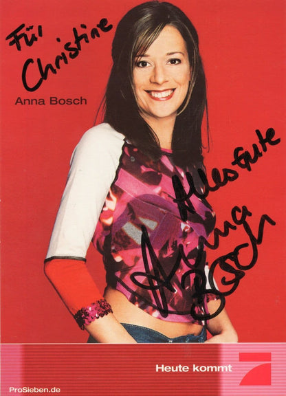 Mia Aegerter Anna Bosch 2x German Hand Signed Photo s