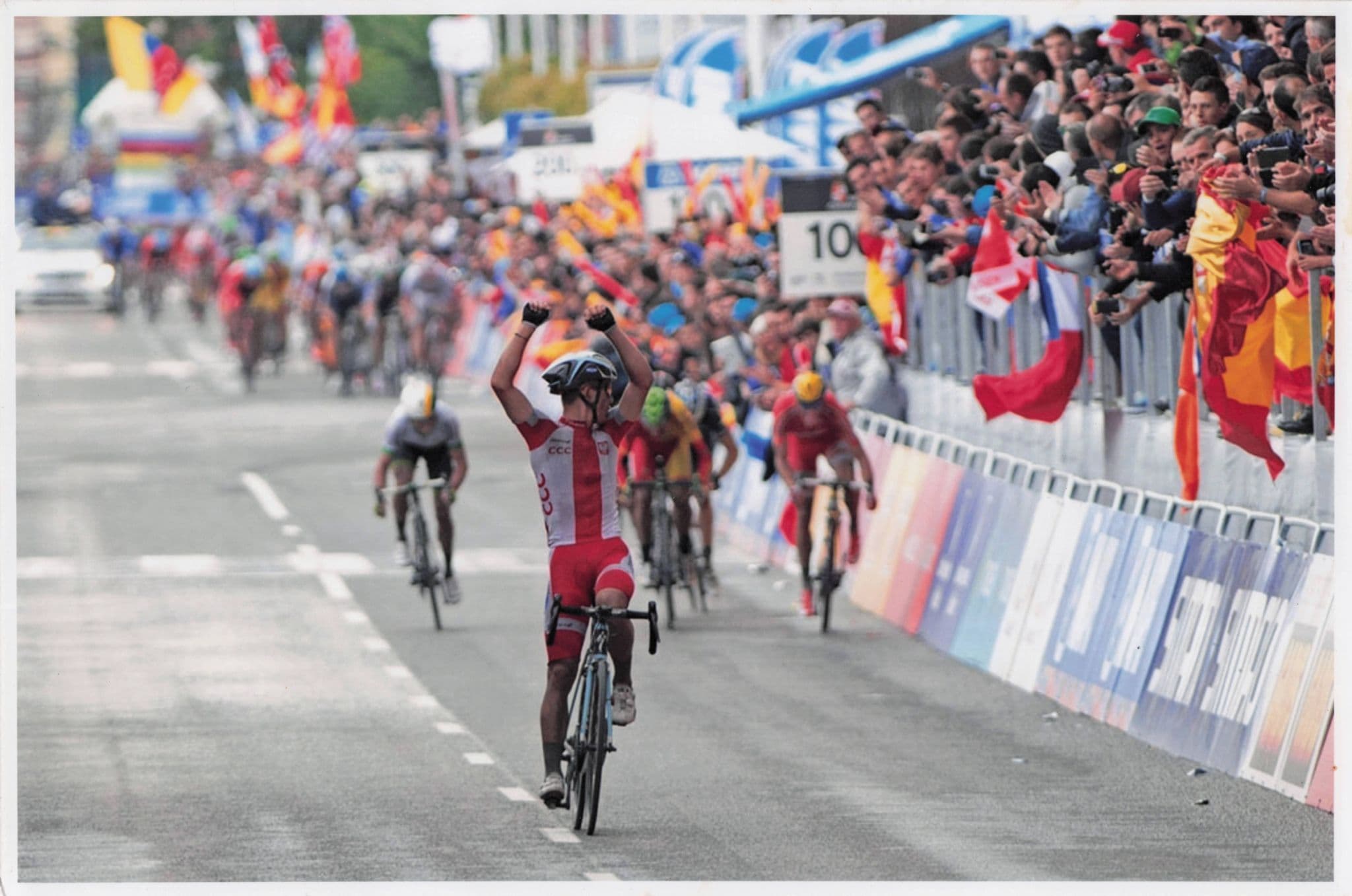 Micha? Kwiatkowski Polish Cycling 2014 Race Victory 12x8 Hand Signed Photo