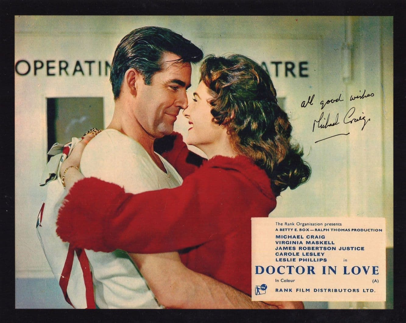Michael Craig Doctor In Love 10x8 Hand Signed Photo