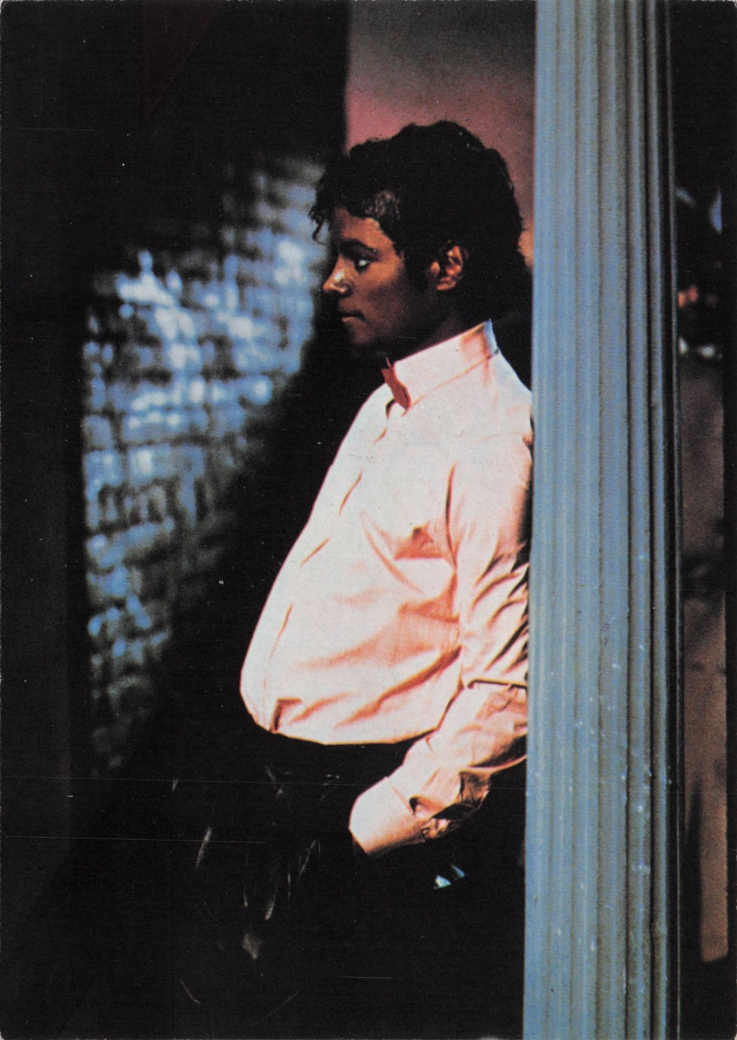 Michael Jackson Thriller RARE Star French Postcard