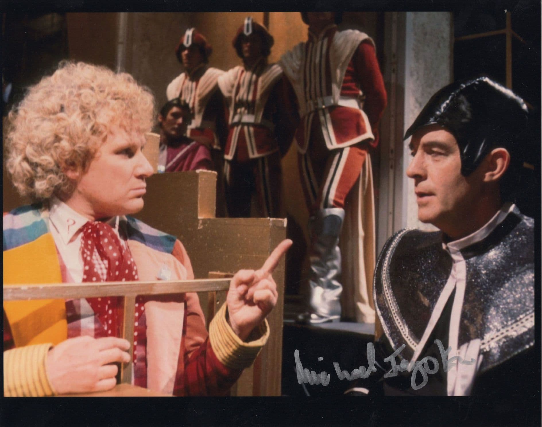 Michael Jayston As Valeyard Dr Who Large 10x8 Hand Signed Photo