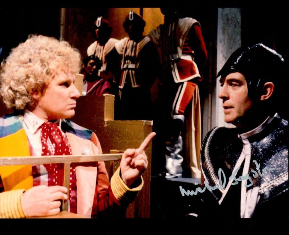 Michael Jayston The Valeyard Dr Who Large 10x8 Hand Signed Photo