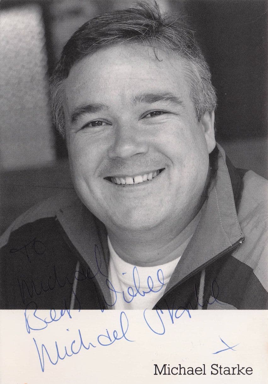 Michael Starke Coronation Street Brookside Hand Signed Cast Photo