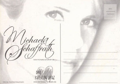 Michaela Schaffrath German Adult Actress Gina Wild Hand Signed Photo