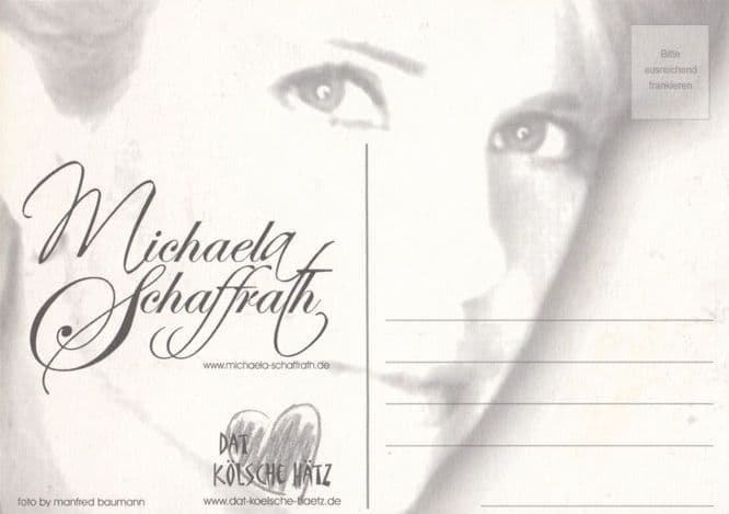 Michaela Schaffrath German Adult Actress Gina Wild Hand Signed Photo
