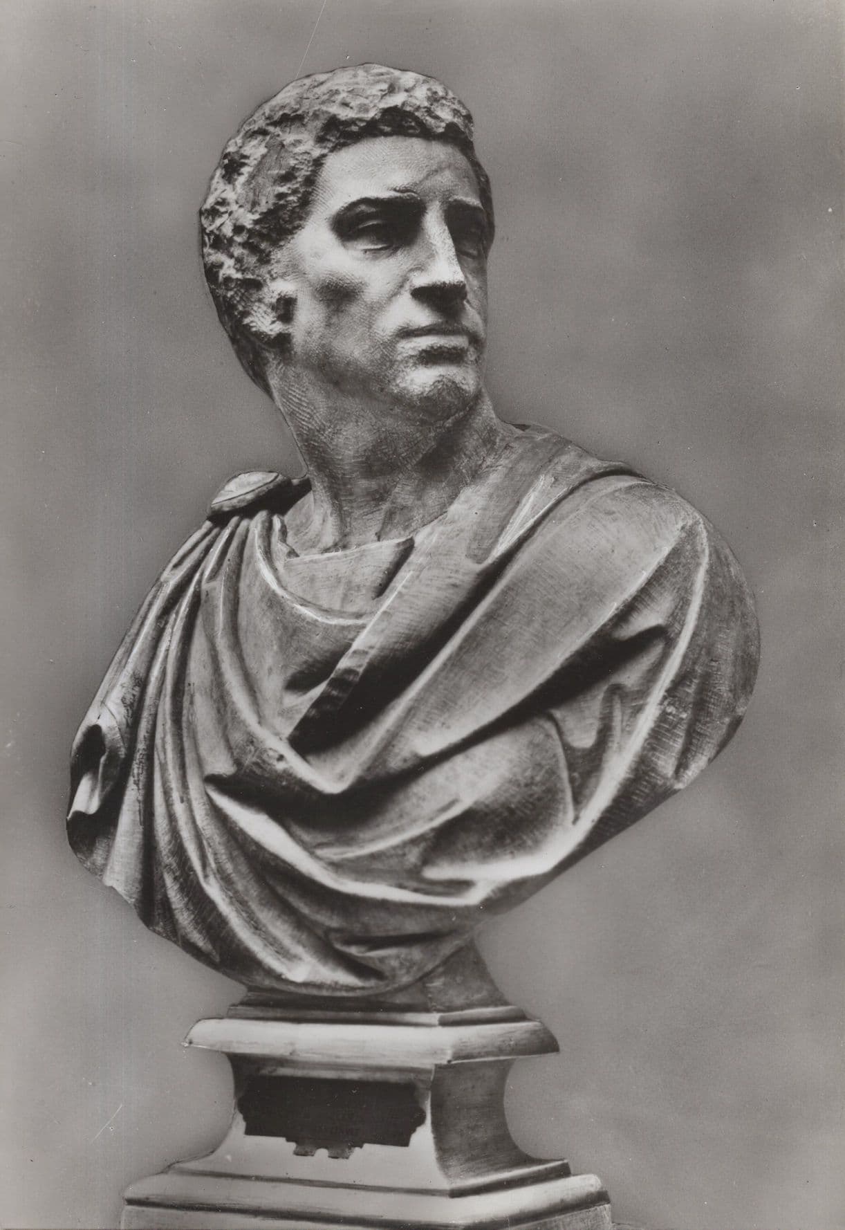 Michelangelo Brutus Roman Statue Sculpture Italian Postcard