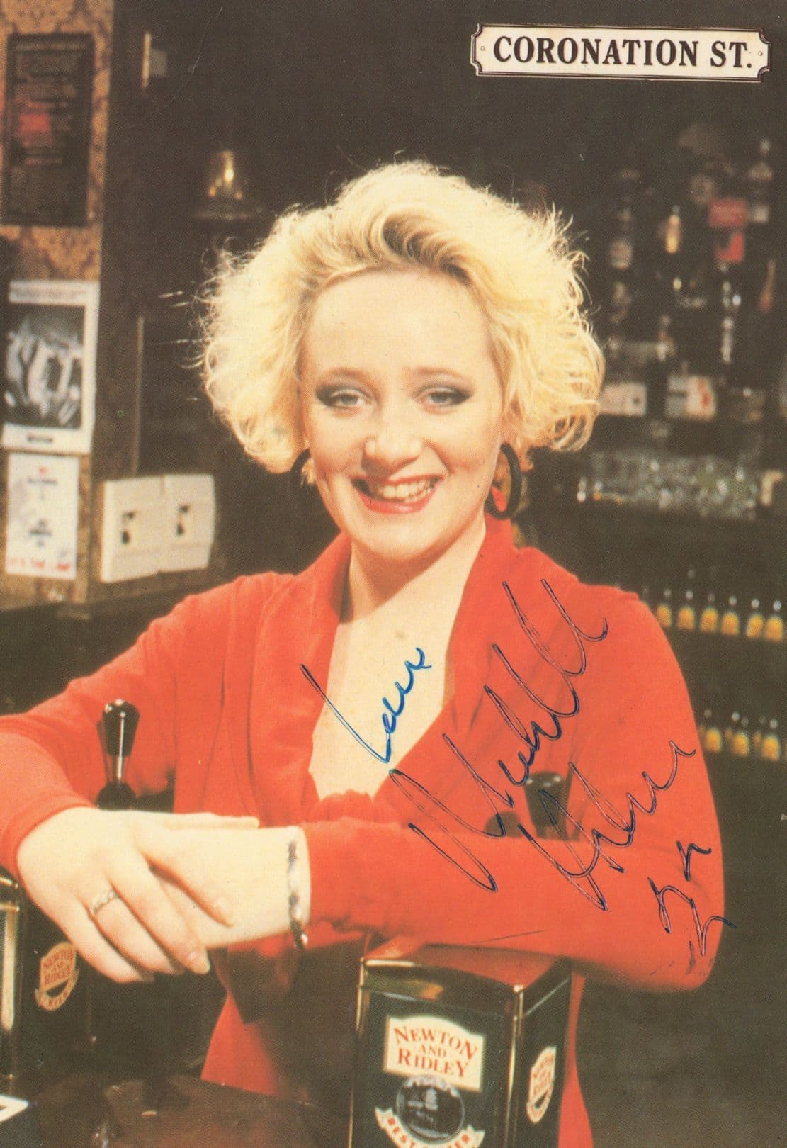 Michelle Holmes Coronation Street Hand Signed Cast Photo