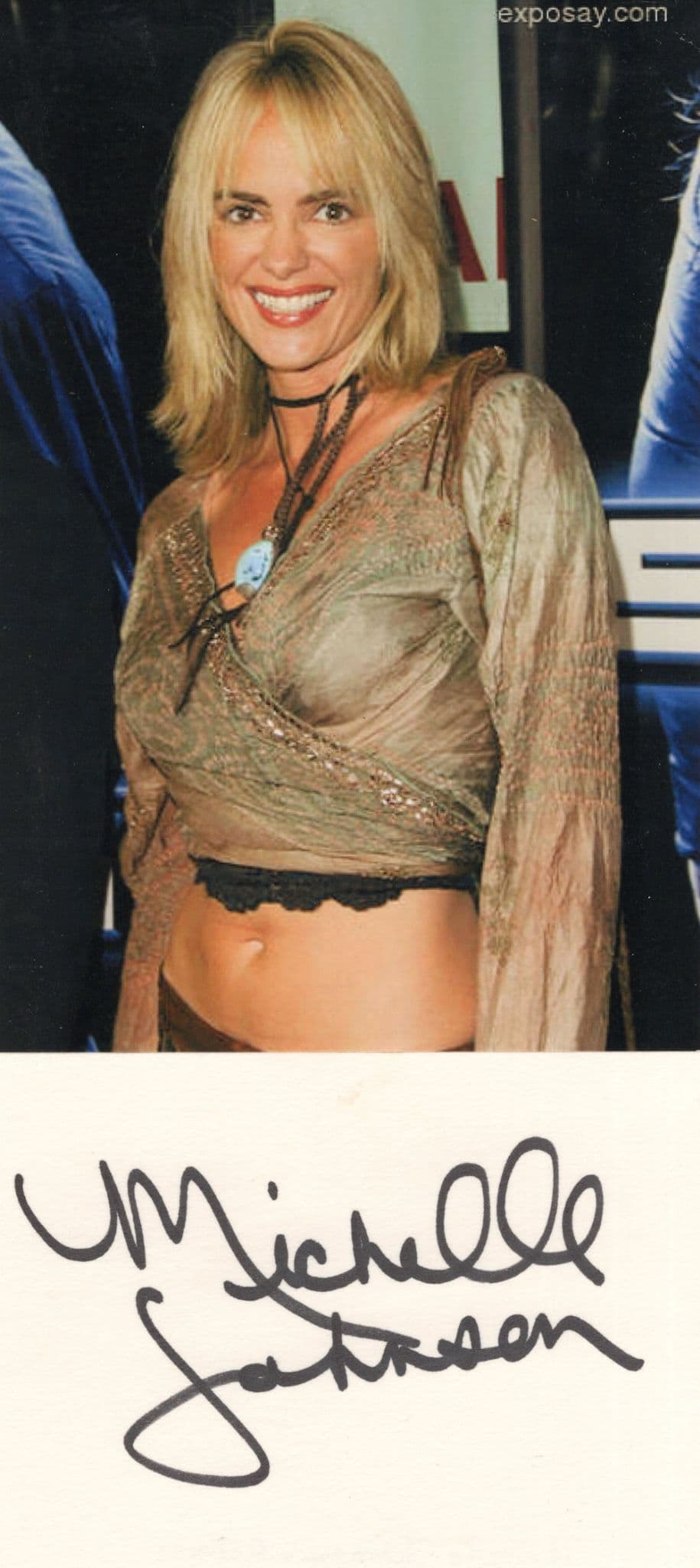 Michelle Johnson American Actress Hand Signed Autograph & Photo