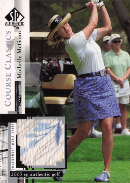 Michelle McGann Course Classics 2005 Golf SP Upper Deck Worn Shirt Card
