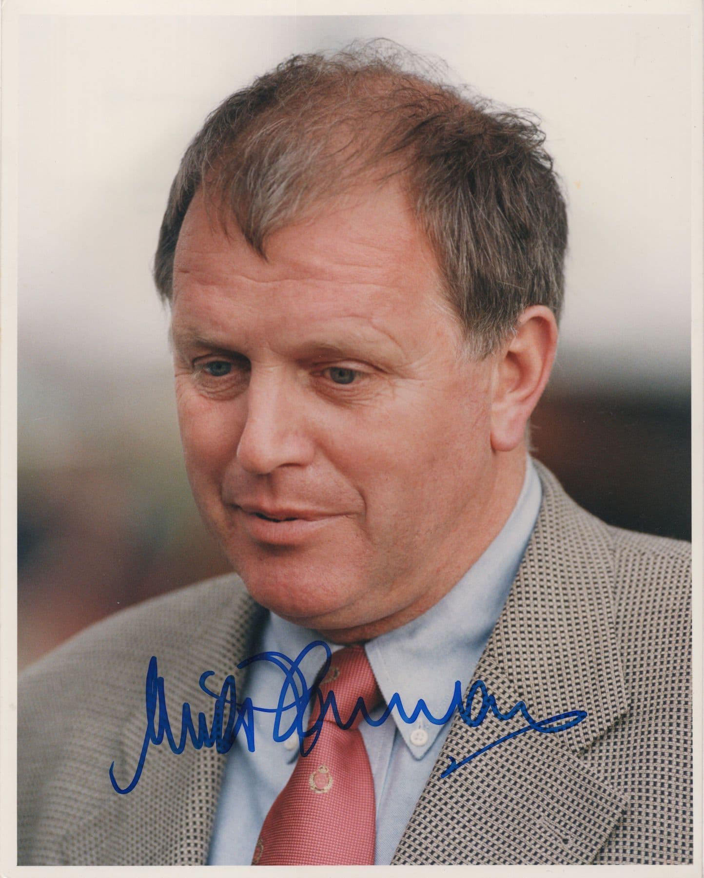 Mick Channon Upper Lambourn Horse Racing Trainer Hand Signed Photo