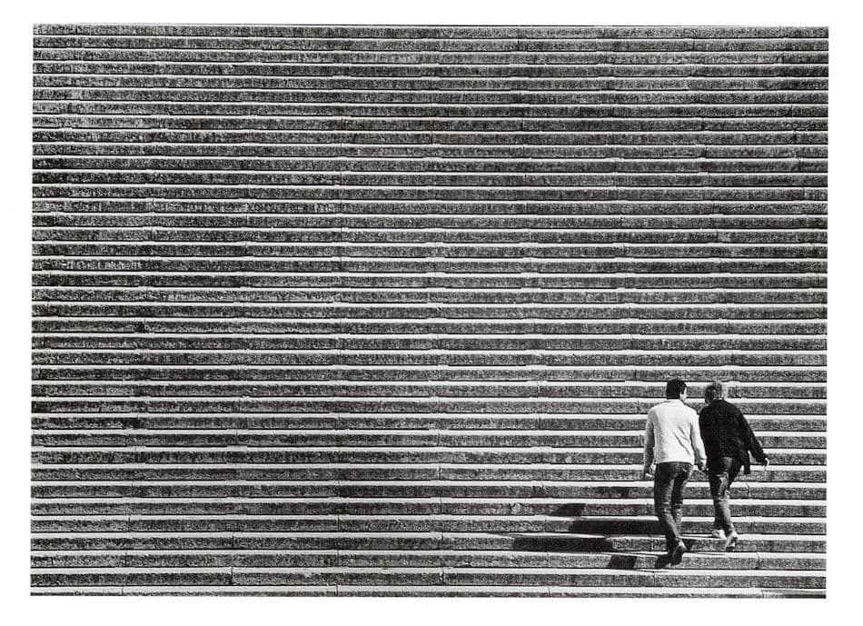Mick Rock Harmony Gigantic Public Staircase Photo Award Postcard
