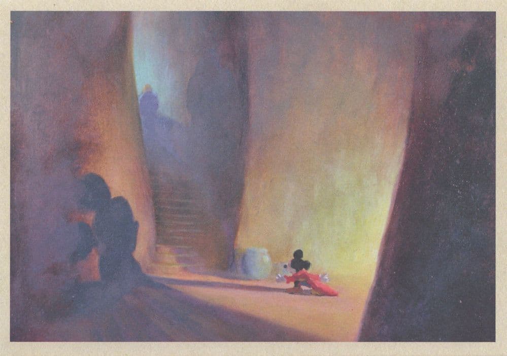 Mickey Mouse The Sorcerers Apprentice 1940 Film Poster Postcard