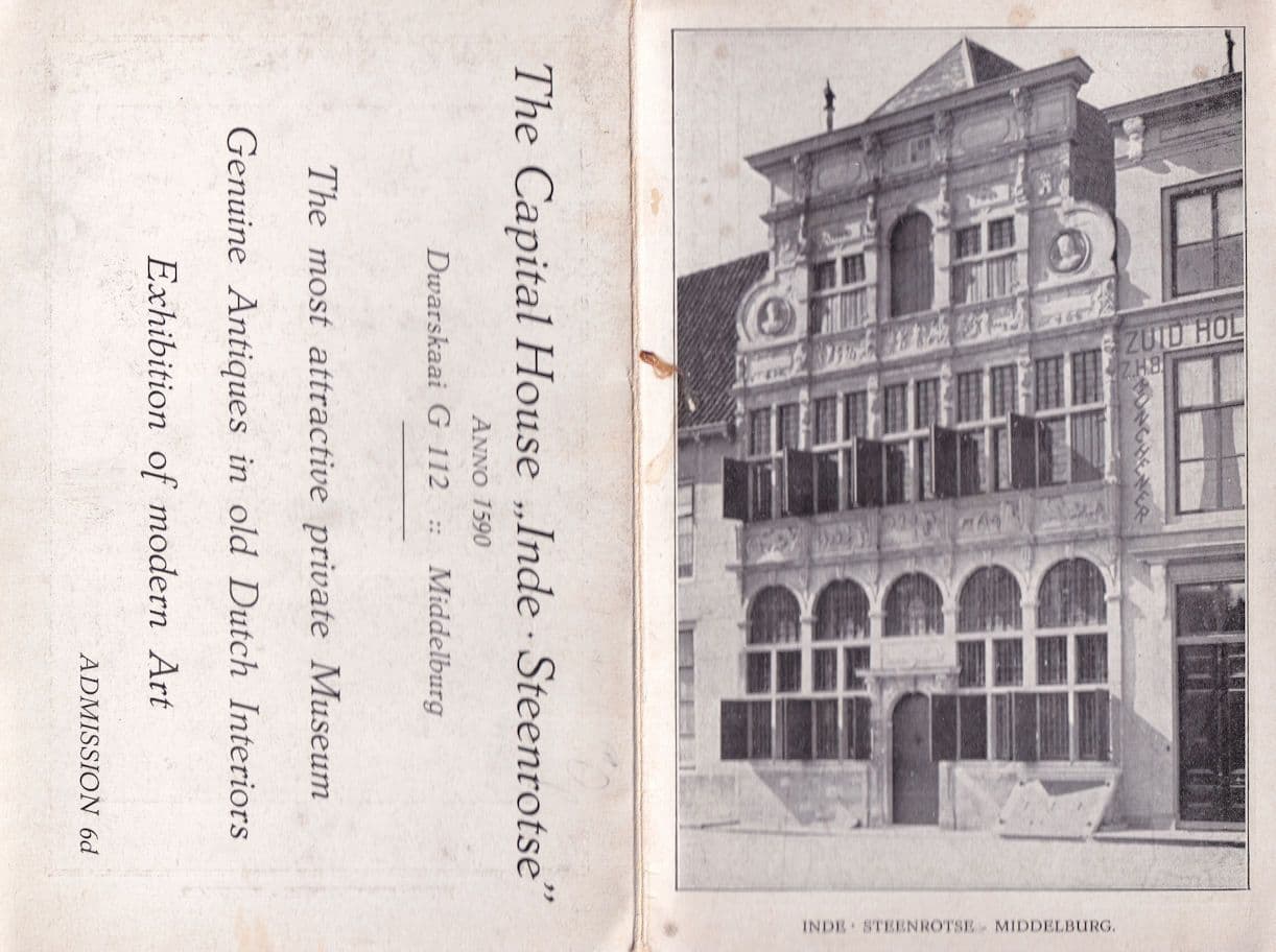 Middelburg Art Antiques Museum Holland Old Map Ephemera