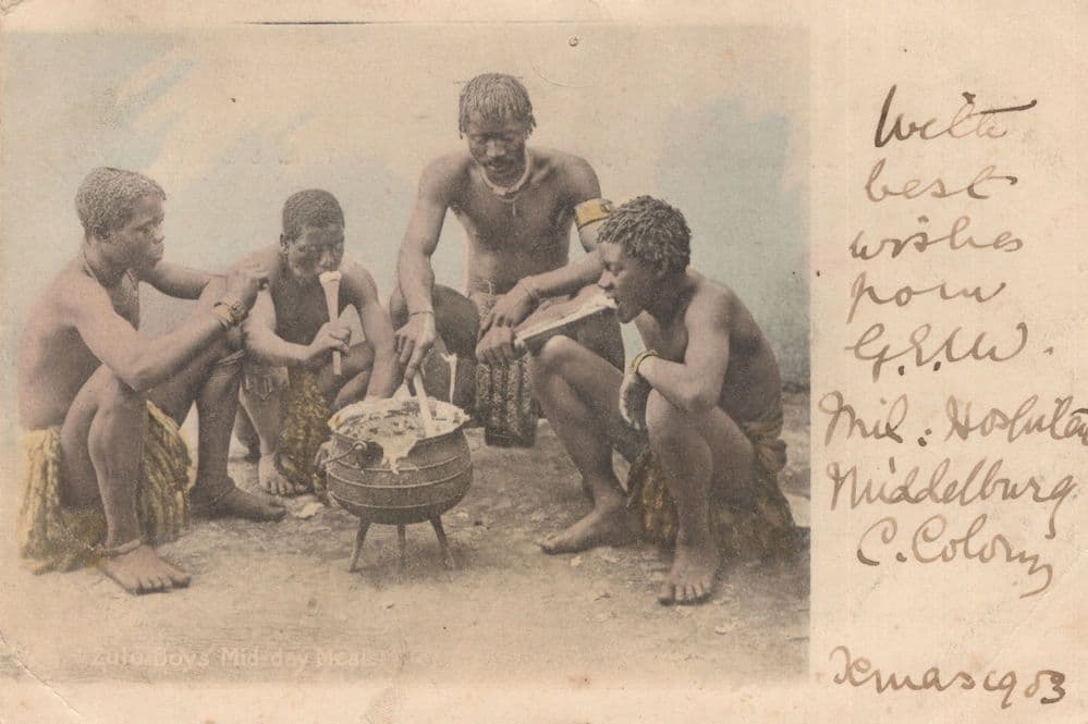 Middelburg Colony South African Christmas 1903 Antique Cookery Postcard