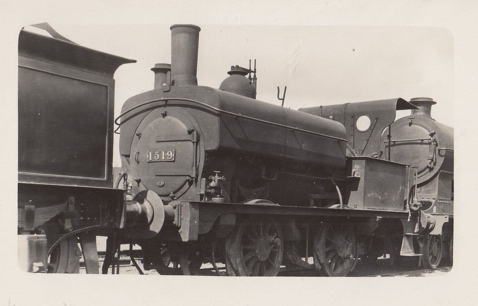Midland Railway OF Class O-4-OST no 1519 Real Photo Train Postcard