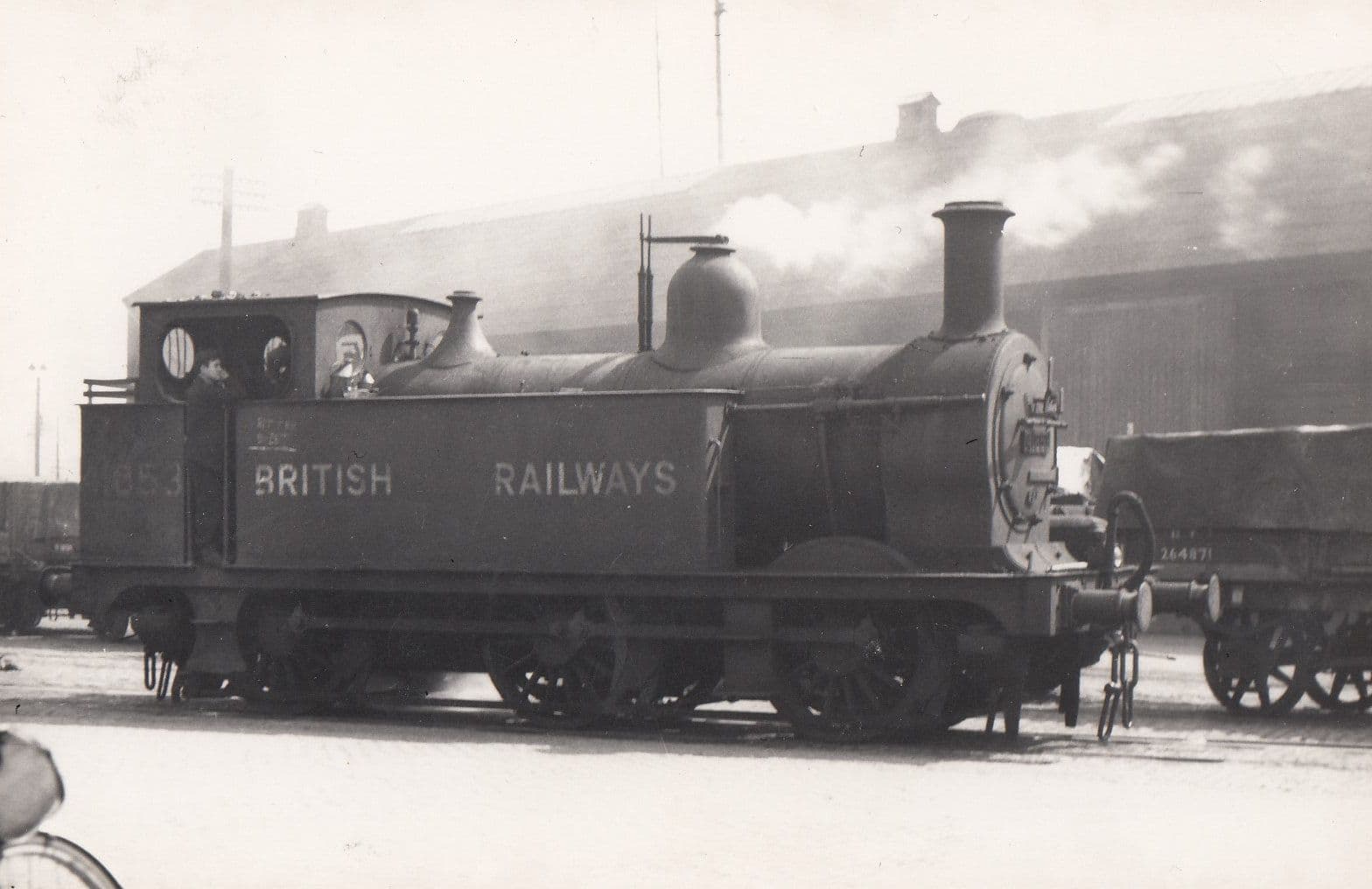 Midland Railway Tank Class I-F 0-6-0T 41853 Train at Birkenhead Docks Photo