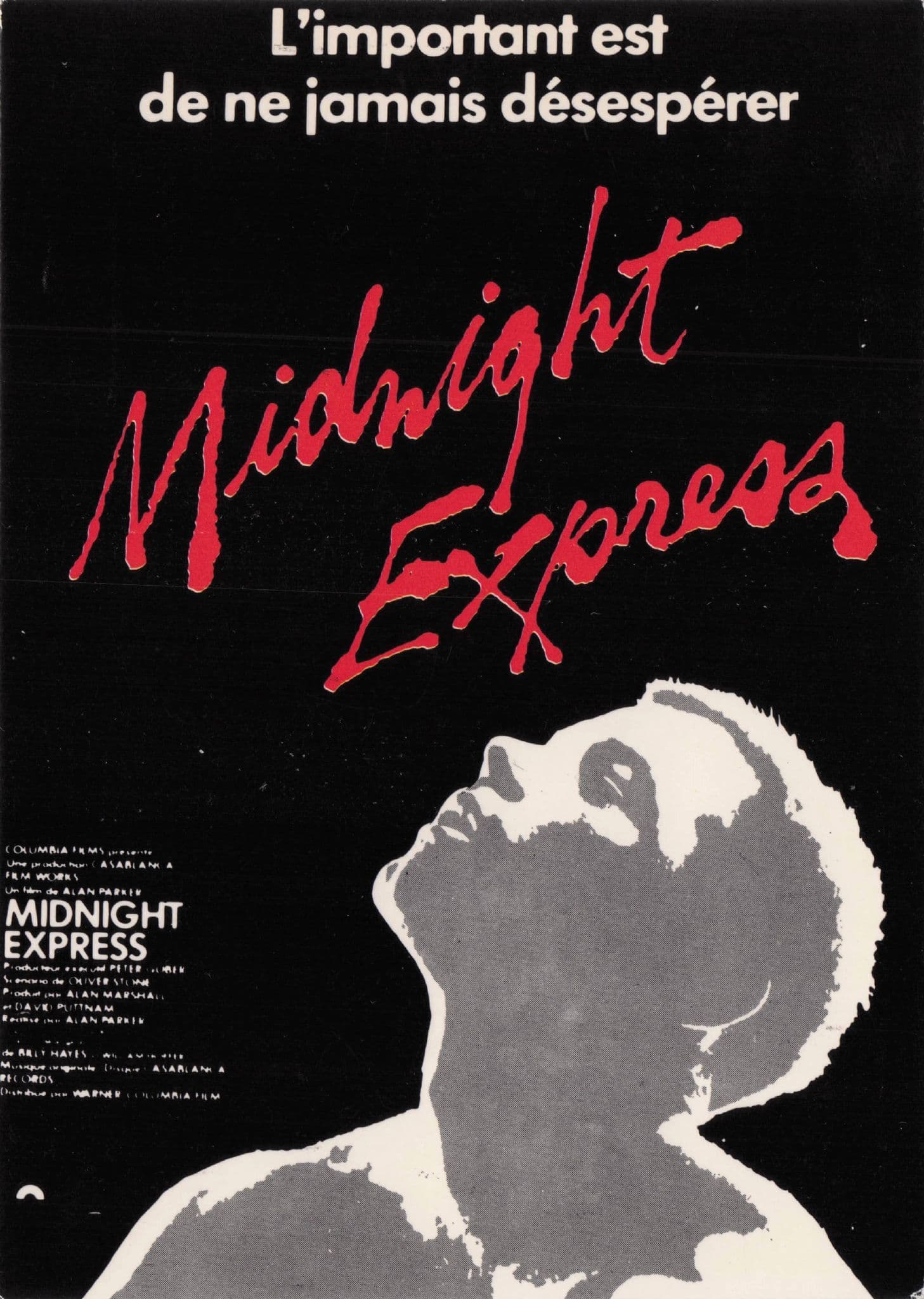 Midnight Express Oscar Film Rare French Cinema Poster Postcard