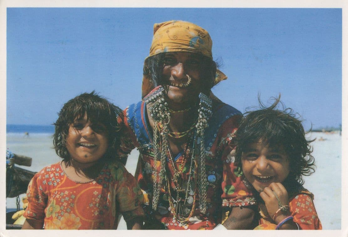 Migrants from Rajasthan in Goa India Postcard