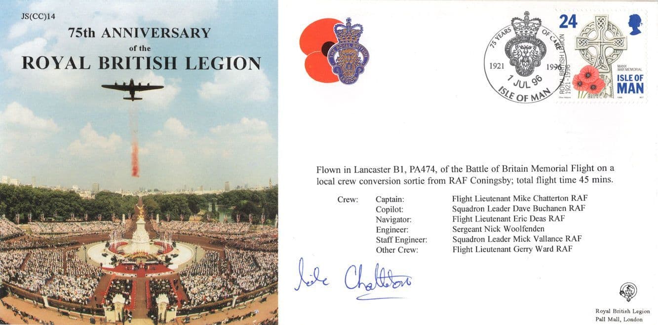 Mike Chatterton Royal British Legion One Million WW2 Poppies Hand Signed FDC