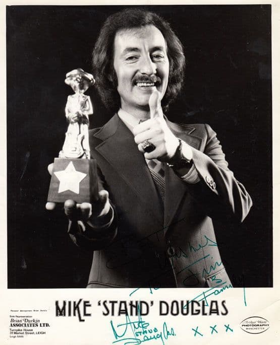 Mike Stand Douglas Hand Signed Giant Publicity Photo