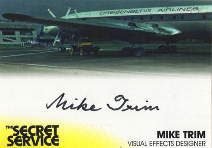 Mike Trim Gerry Anderson's Secret Service Hand Signed Card Photo