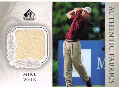 Mike Weir Authentic Fabrics 2004 Upper Deck Real Golf Shirt Card