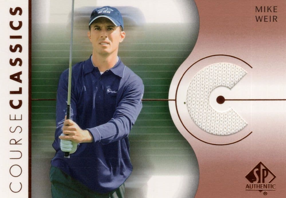 Mike Weir Course Classics 2003 Authentic Worn PGA Tour Golf Shirt Card