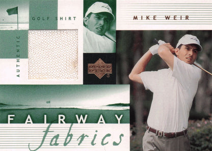 Mike Weir Fairway Fabrics 2002 Golf Upper Deck Real Worn Shirt Relic Card