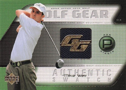 Mike Weir Golf Gear 2004 Authentic Real Shirt Swatch Upper Deck Card