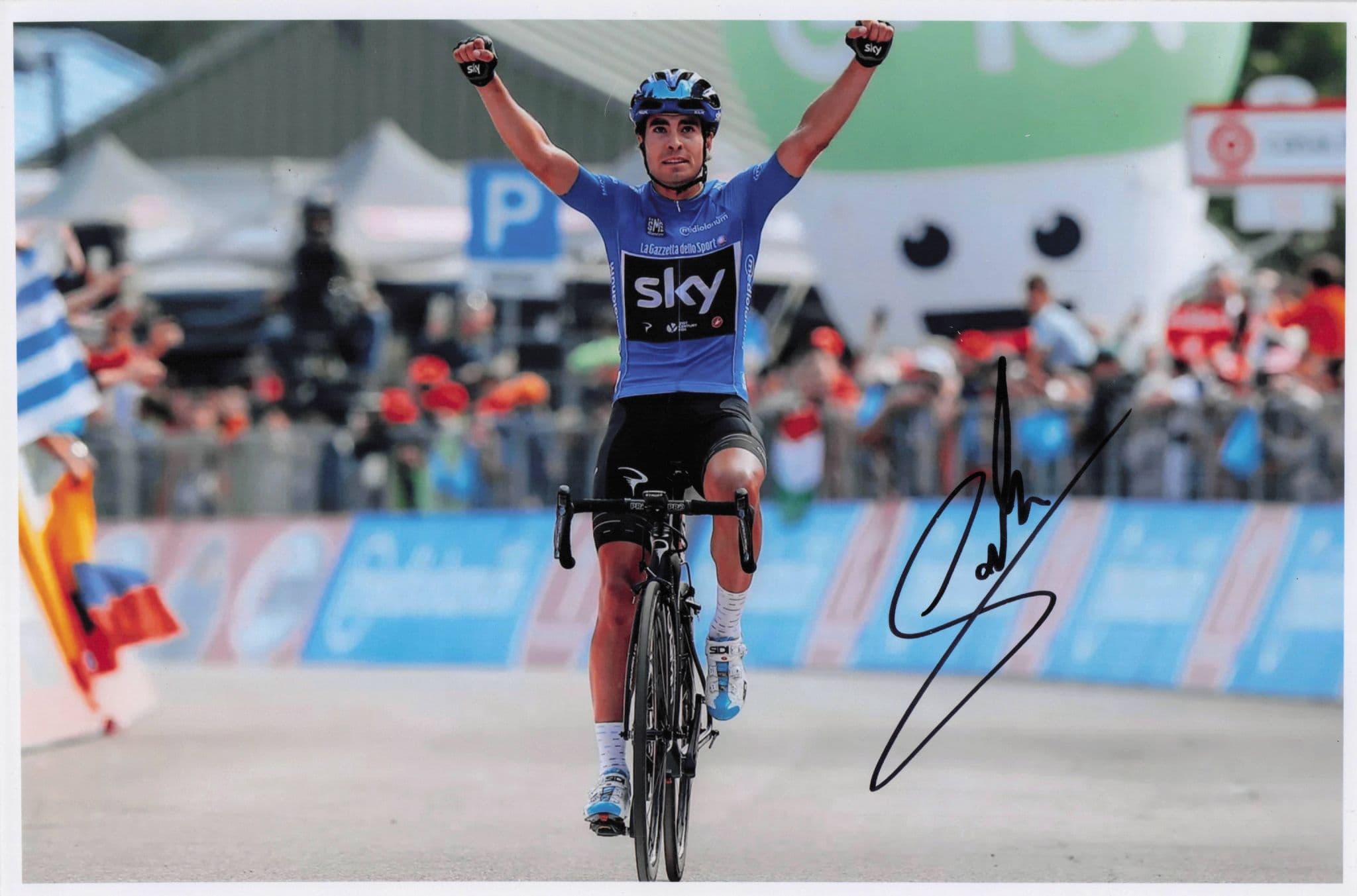 Mikel Landa Meana Spain Race Win Spanish Cyclist 12x8 Cycling Hand Signed Photo