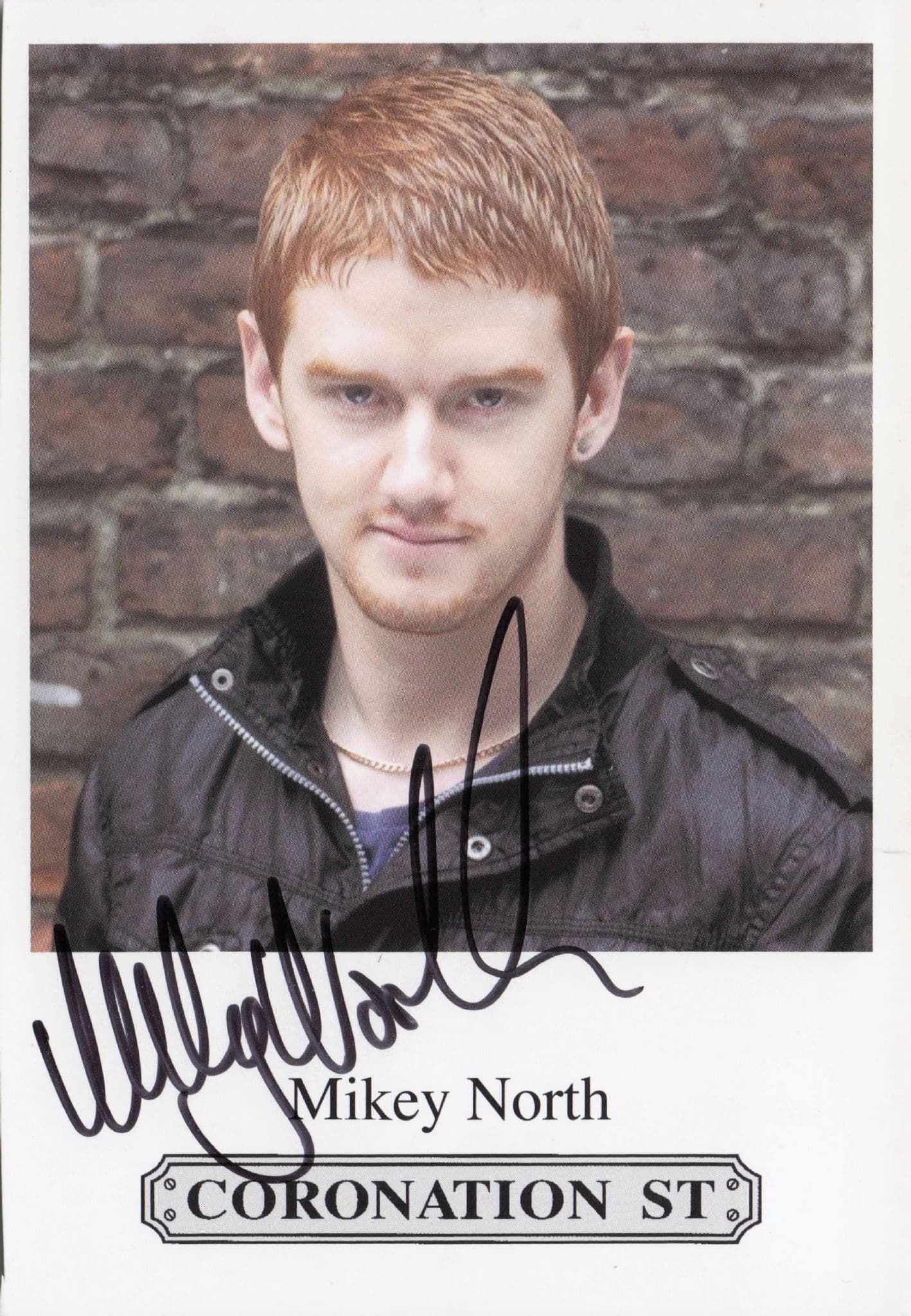 Mikey North Coronation Street Hand Signed Cast Card Photo