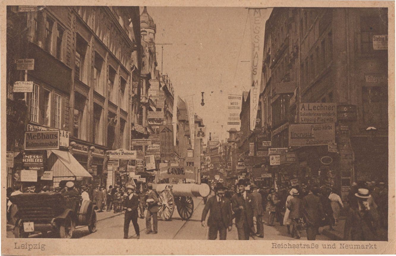 Military Cannon On Road Leipzig Neumarkt German Old Postcard