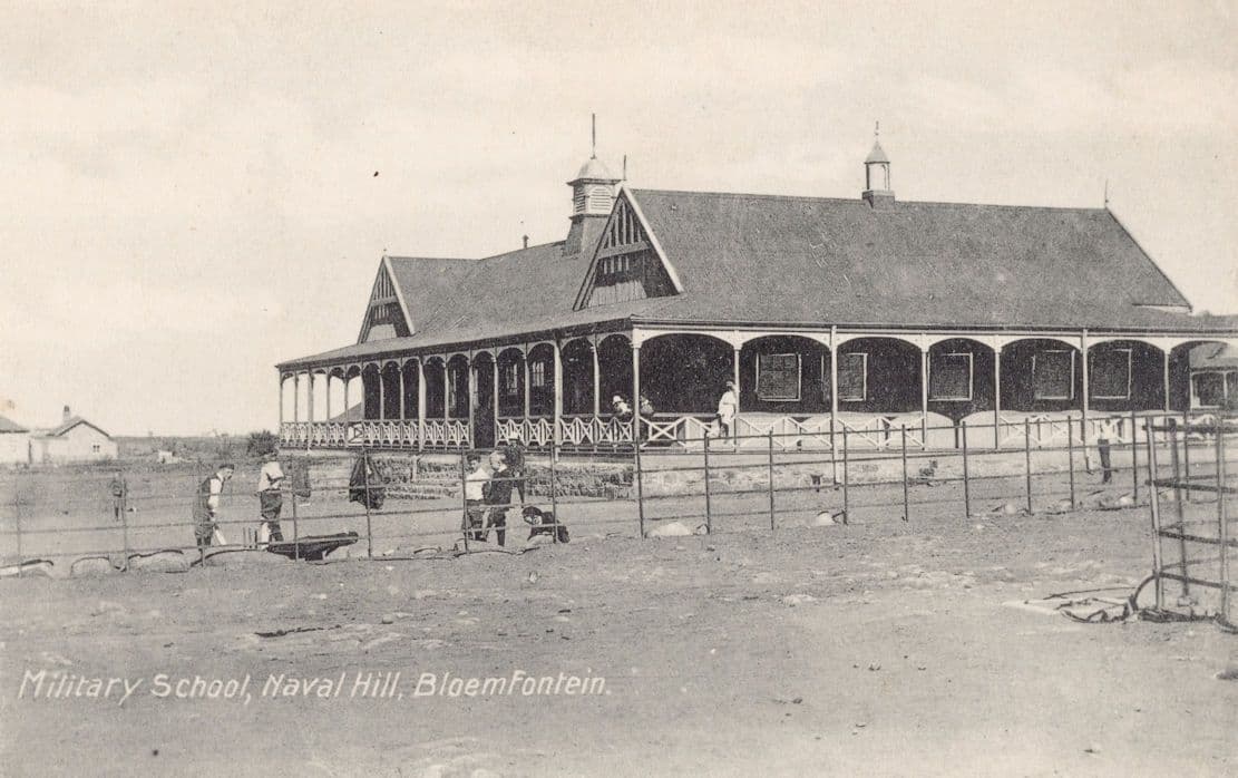 Military School Naval Hill Bloemfontein South Africa Old Postcard